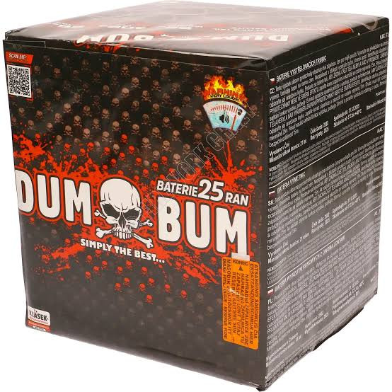 Dum Bum 25 Shot Firework | 30mm Loud Salutes