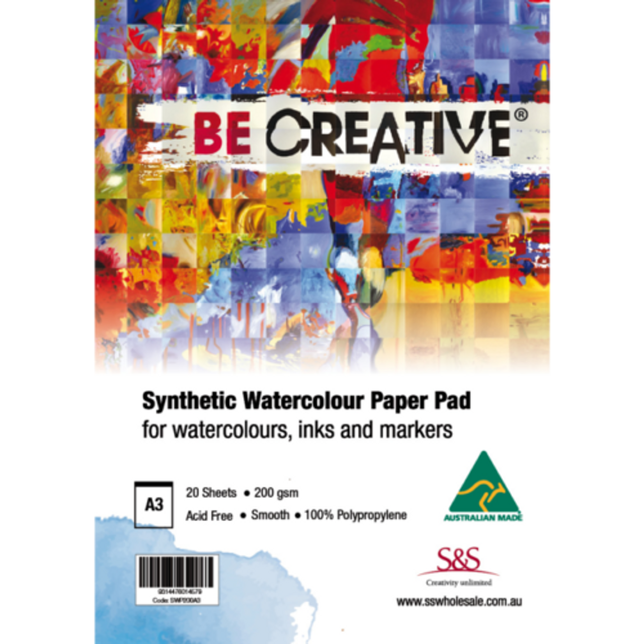 Synthetic Watercolour Pad 158Gsm 20Sheet