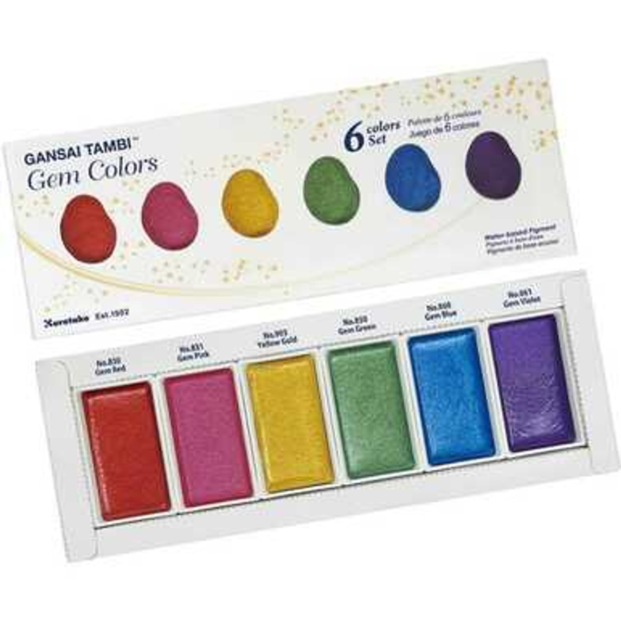 Gansai Tambi-Box set of 6 Gem colours