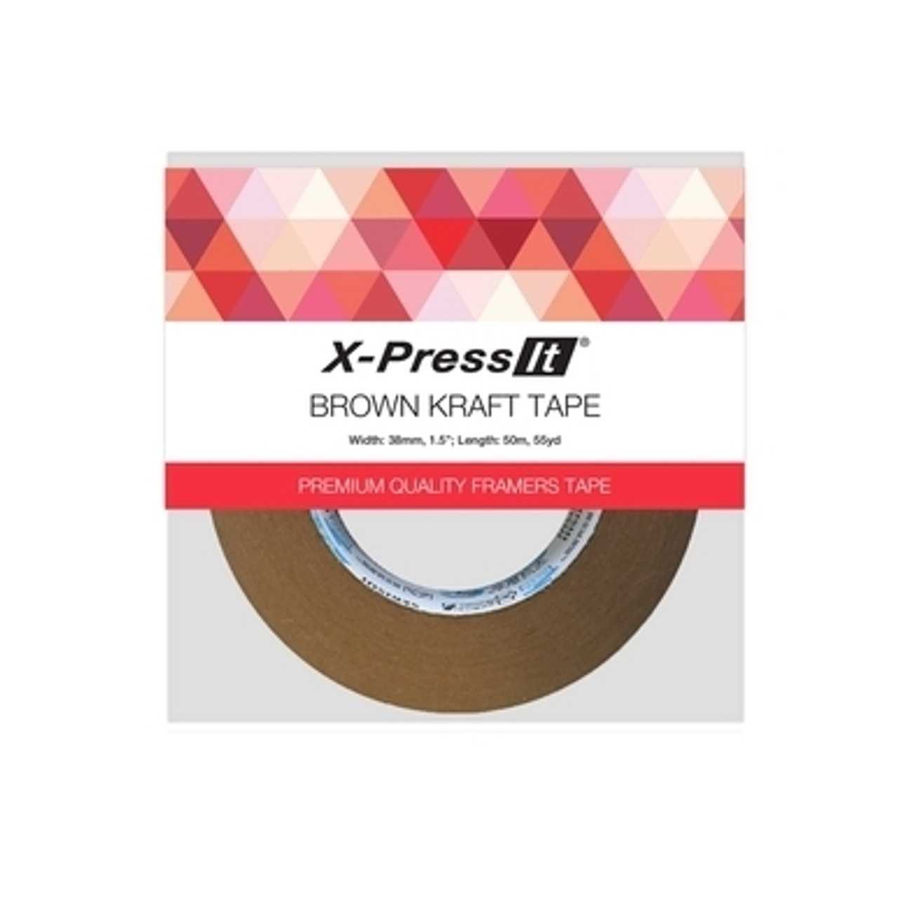 X-Press It-Self Adhesive Framing Tape - 50mm Kraft