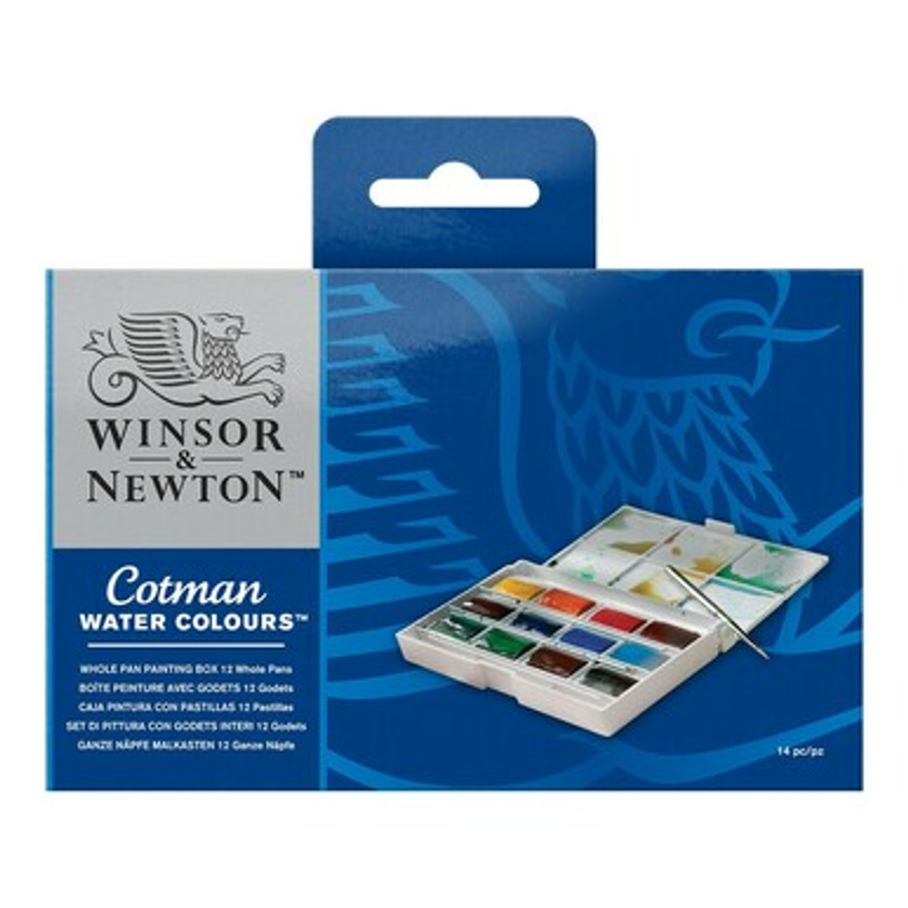 Winsor & Newton Cotman Painting Box Set of 12 full pans