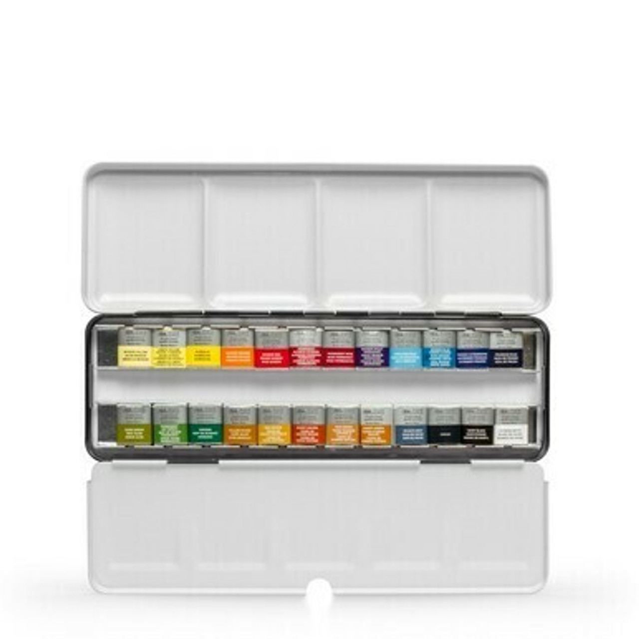 Winsor & Newton Professional Watercolour Lightweight metal sketchers box set of 24 half pans