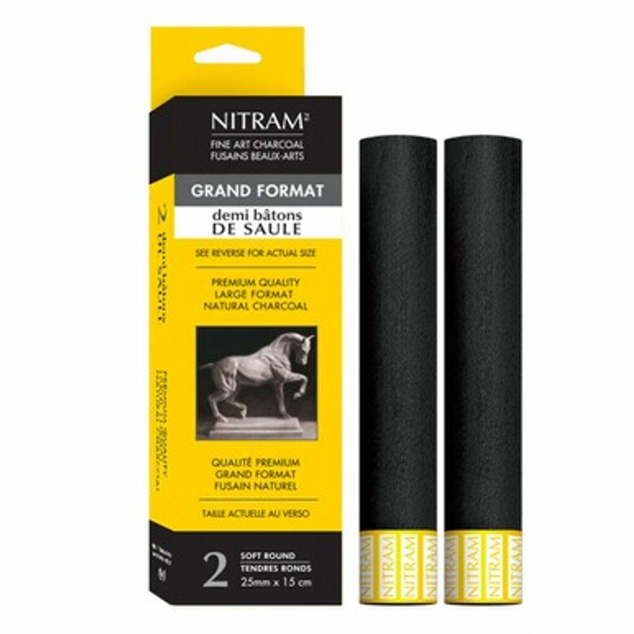 Nitram Charcoal-Demi baton de Saule