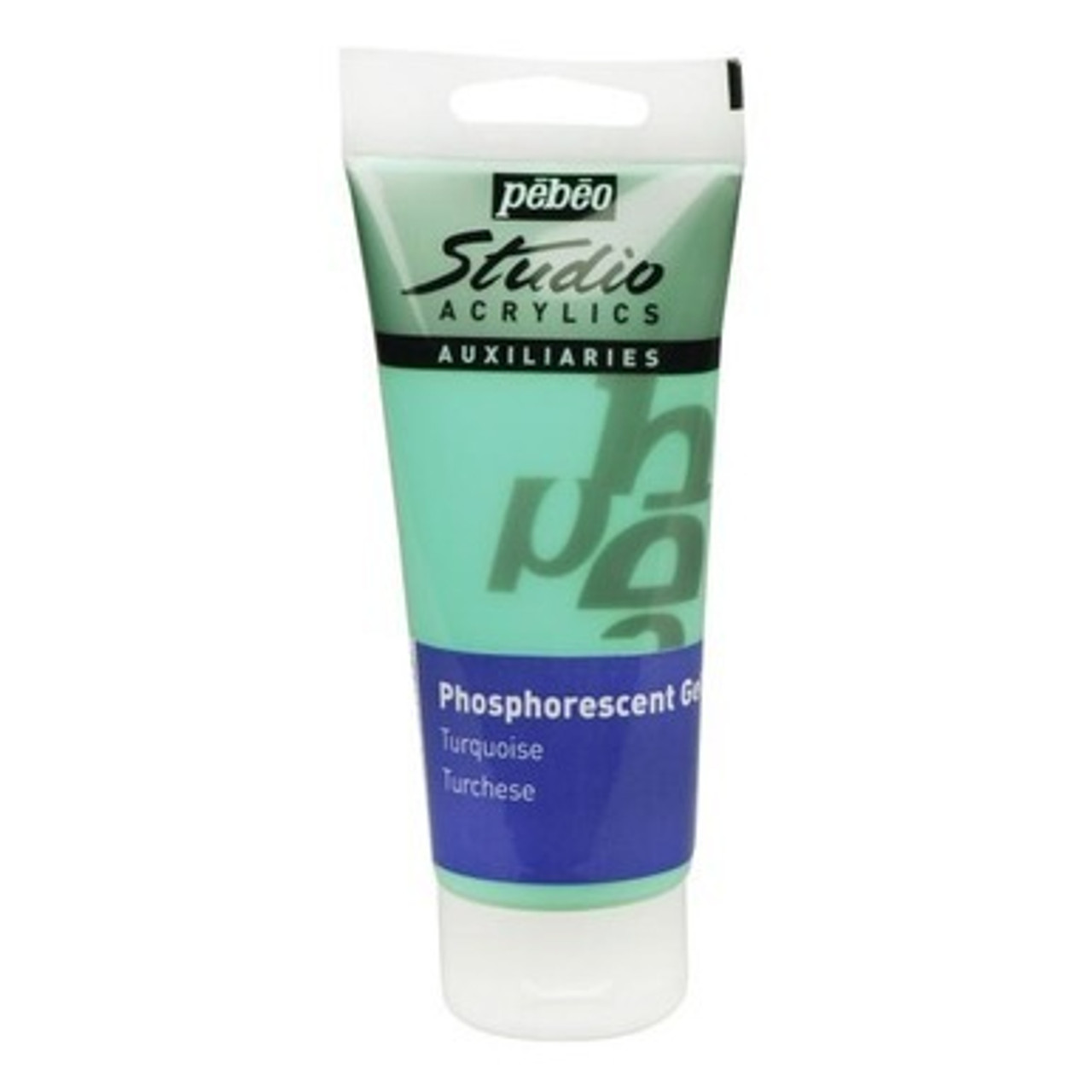 Pebeo Phosphorescent acrylic gel Turquoise