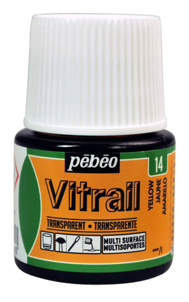 Pebeo Vitrail Glass Paint 45ml - Yellow