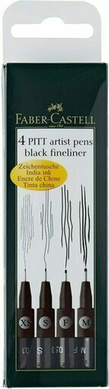 Pitt Artist Brush Pen Set 4 black