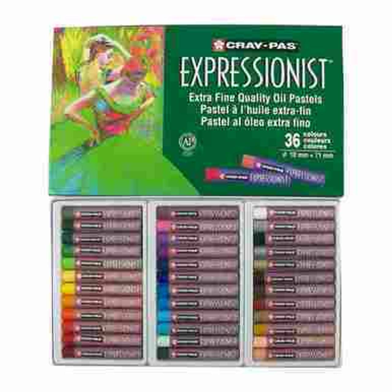 CRAY-PAS EXPRESSIONIST OIL PASTEL 36 ASSORTED