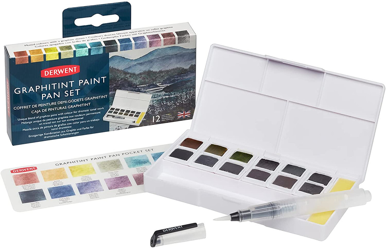 Derwent Graphitint Paint Pan Set of 12