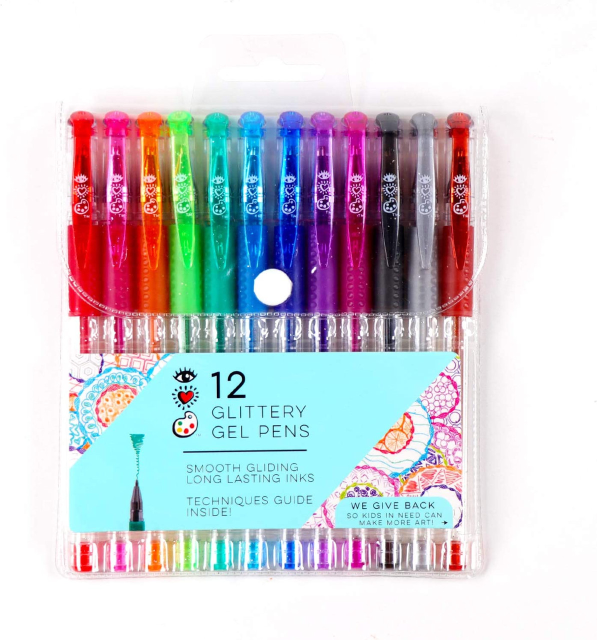 I-heart Gel Pen Glitter set 12