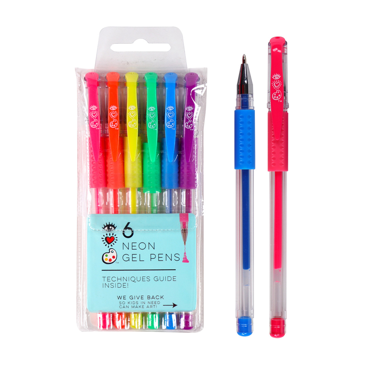 I-heart Gel Pen Neon Set 6