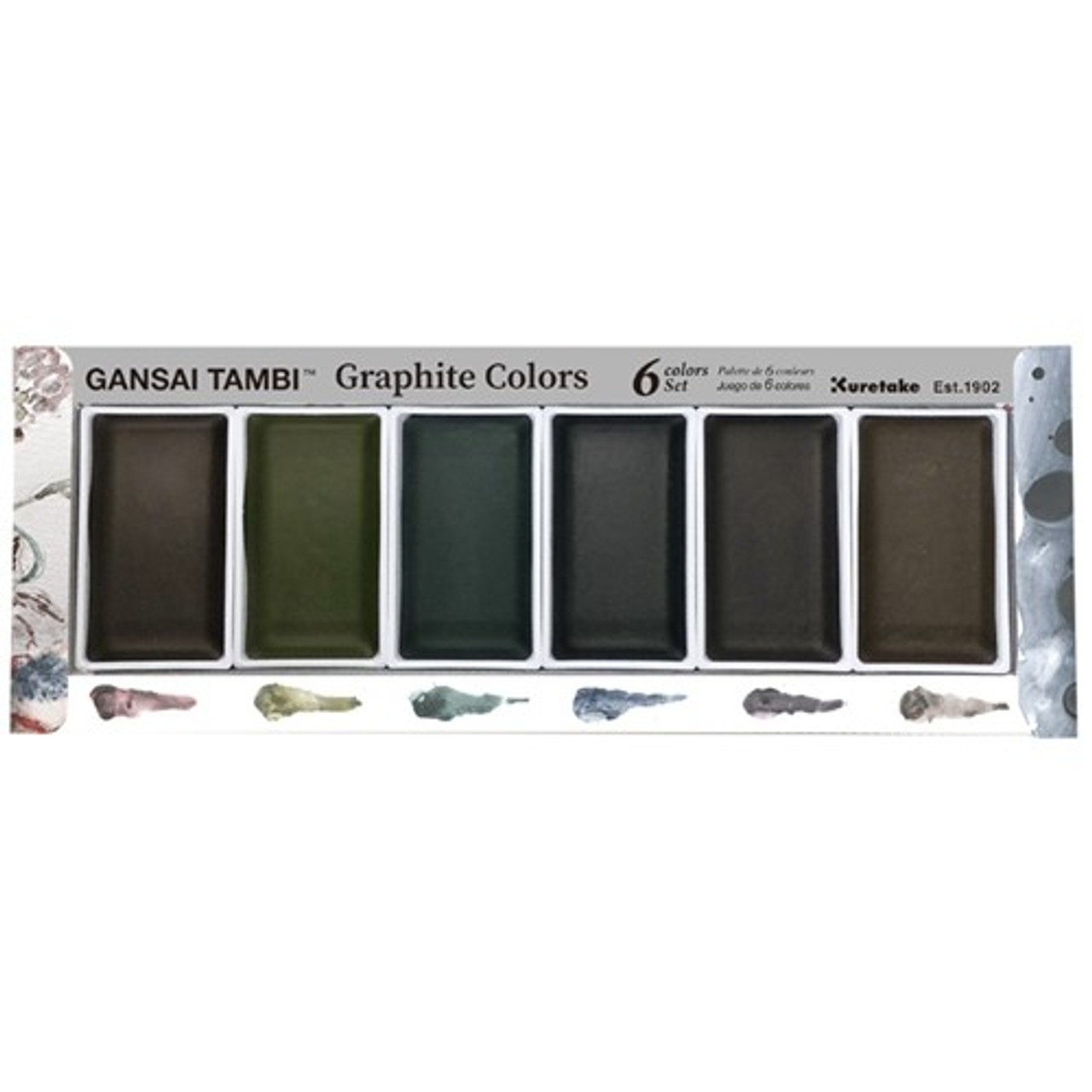 Gansai Tambi Watercolour-Box set of 6 Graphite colours