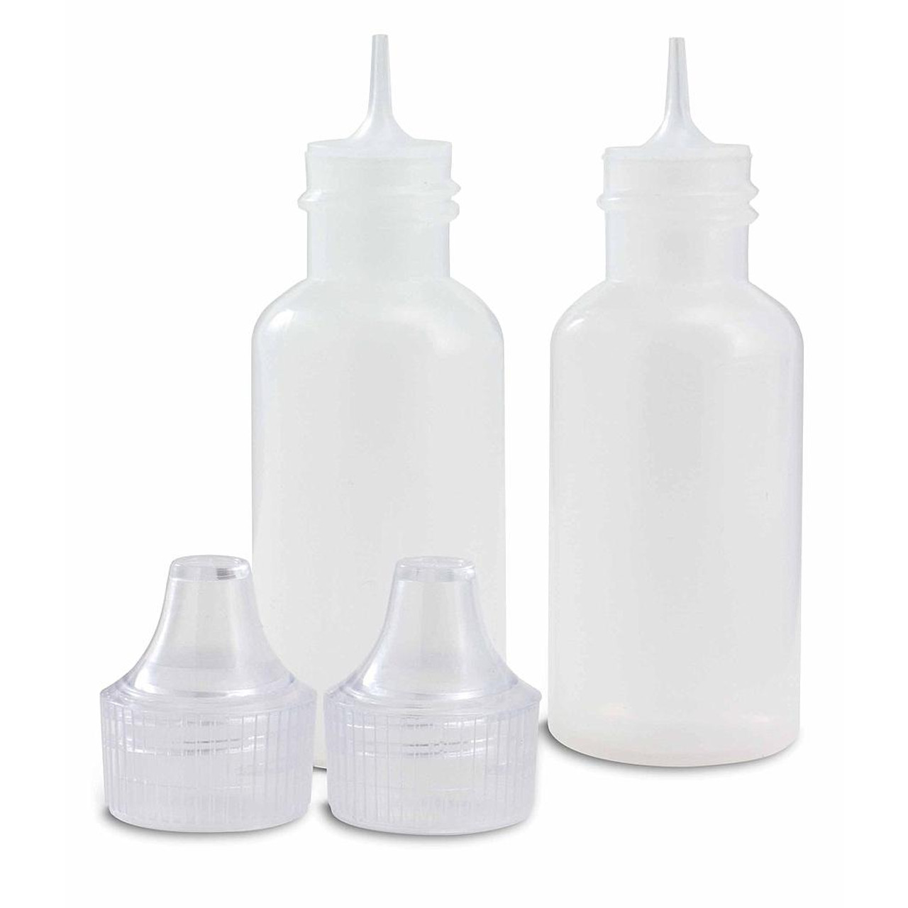 Refillable plastic bottle with fine nozzle - 2 pack 36ml