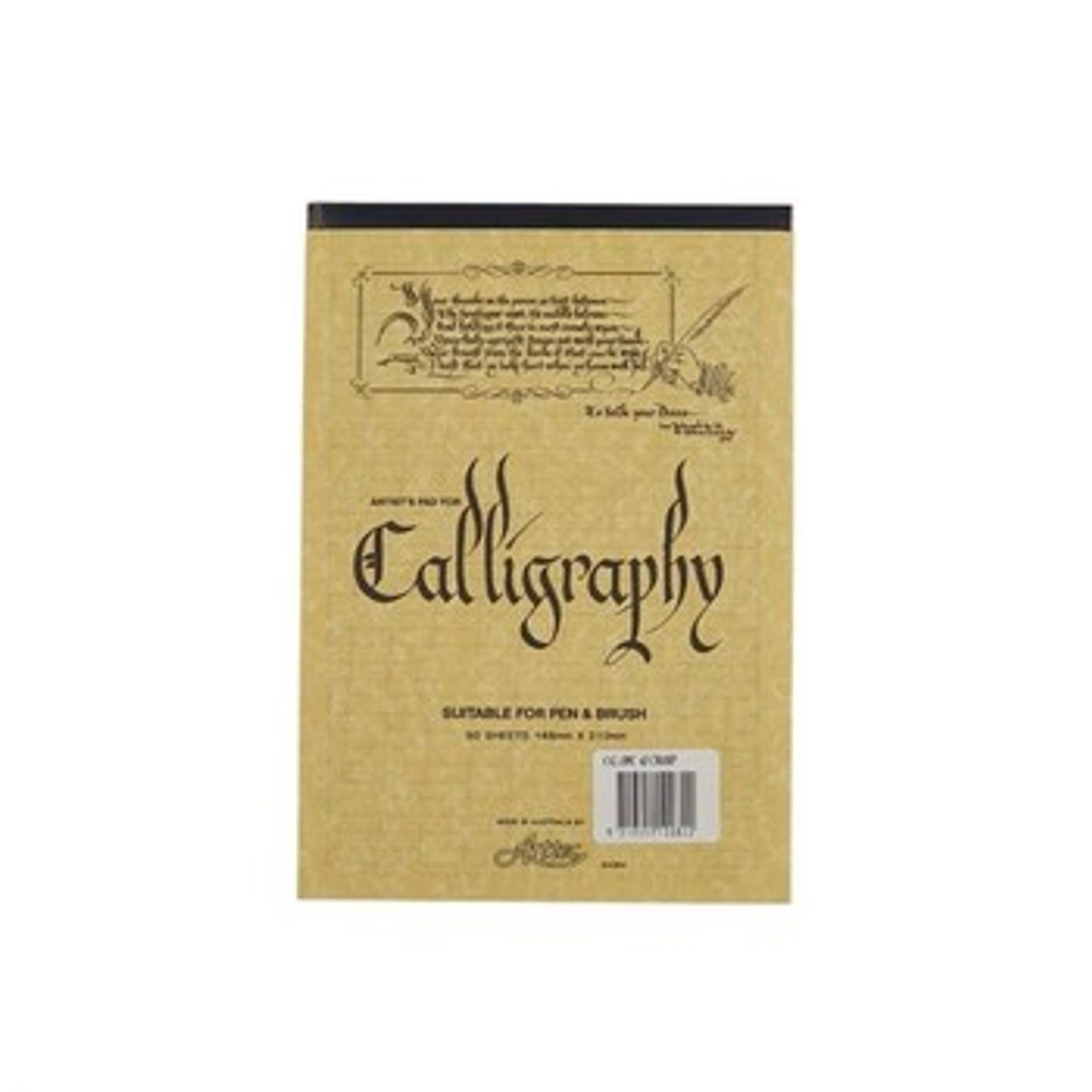 Arttec Calligraphy Pad A4 assorted colour