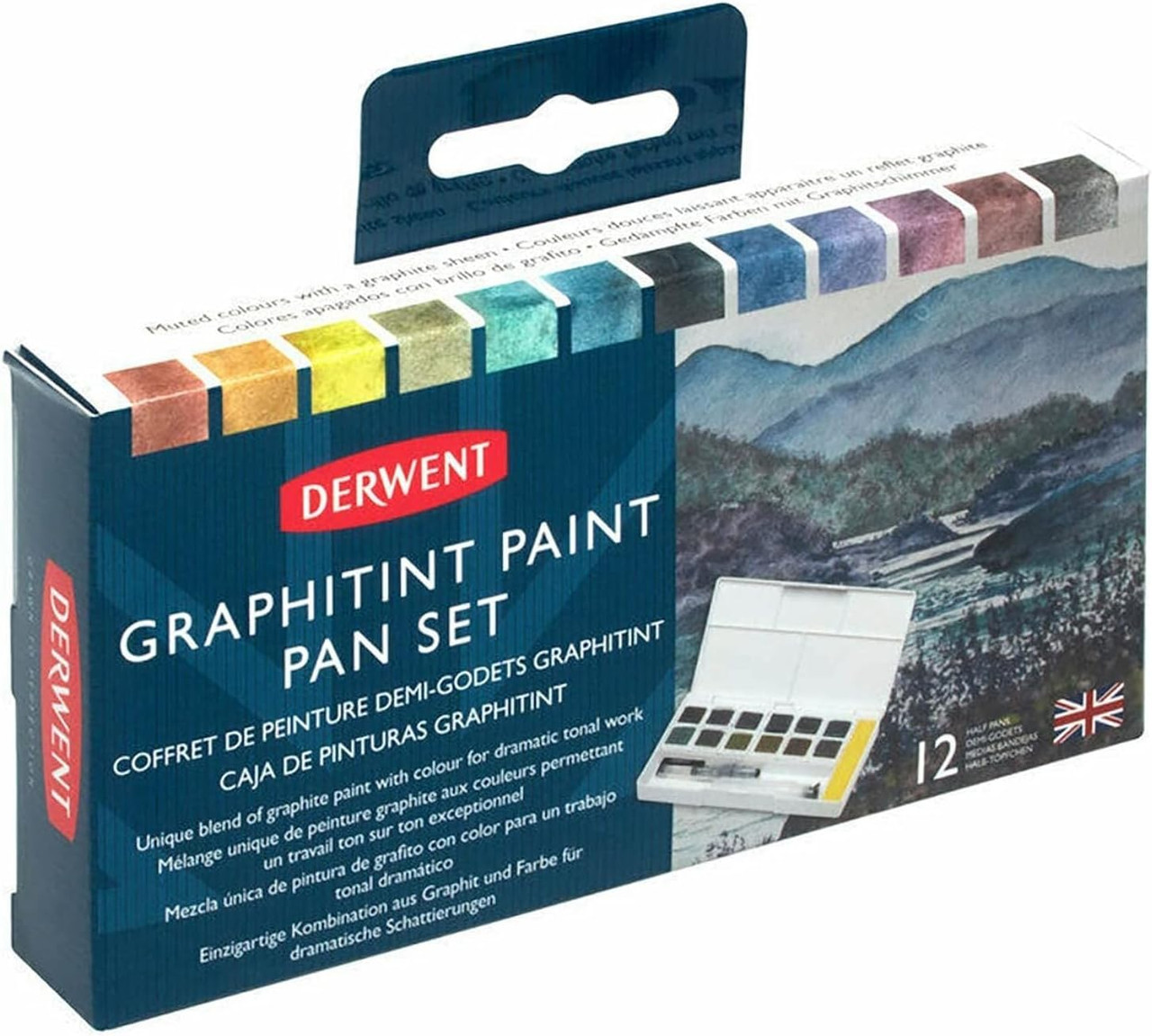 Derwent Graphitint Paint 12 Pan Set