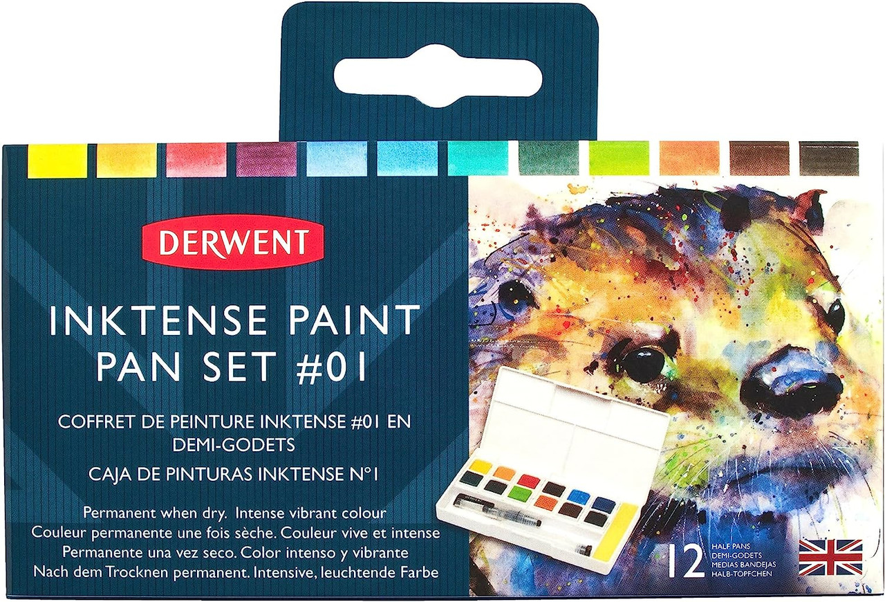 Derwent Inktense Paint 12 Pan Set