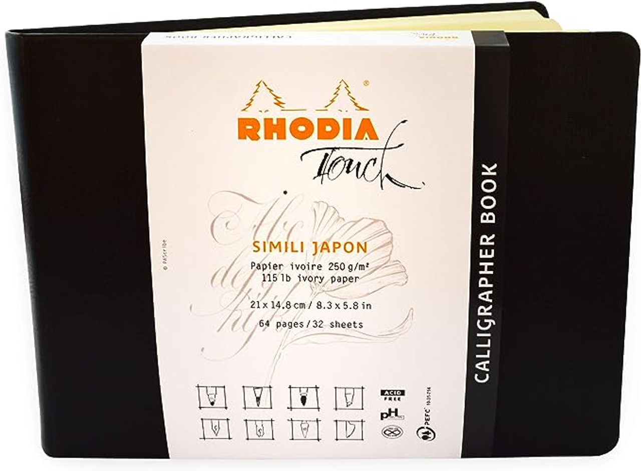 Rhodia Touch Calligrapher Book Hardcover A5 Landscape 250gsm