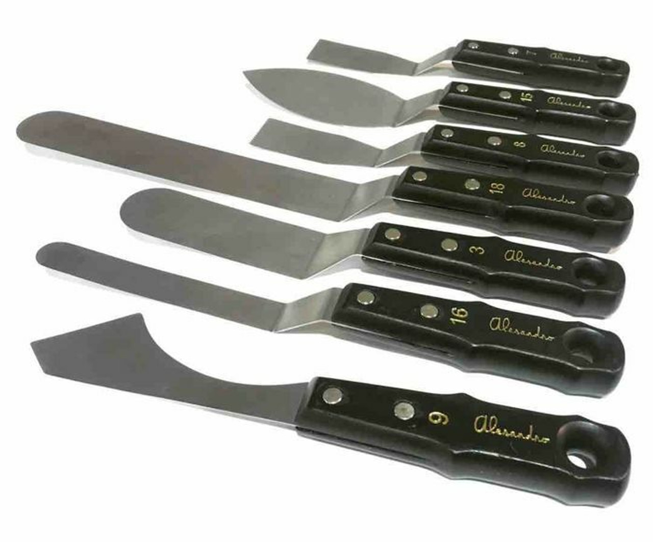 Alesandro Painting Palette Knives - Gold Series