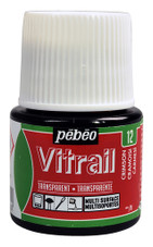 Pebeo Vitrail Glass Paint 45ml - Crimson