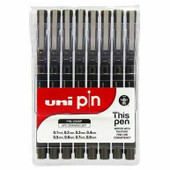 Unipin Fineliner Black set 8