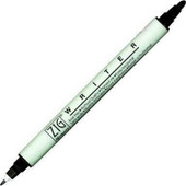 Zig Writer Double Ended Black