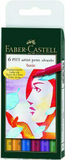 Pitt Artist Brush Pen Set 6 assorted