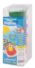 Paper Magic Clay 250g, 6 assorted colours