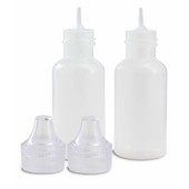 Refillable plastic bottle with fine nozzle - 2 pack 36ml