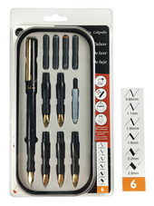 Manuscript Deluxe 6 nib Calligraphy Set