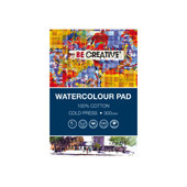 Be Creative Watercolour Pad 300gsm Cold Press 100% Cotton A3