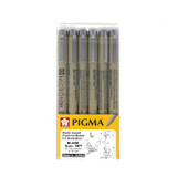 Pigma Micron Pen Set 6 Black