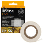 Lineco Self Adhesive Hinging Tissue 25mmx10.66m