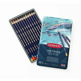 Derwent Inktense Pencil - Tinned Set of 12 Derwent Inktense Pencil - Tinned Set of 12