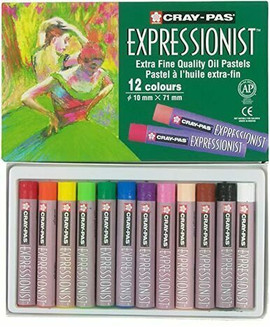 CRAY-PAS EXPRESSIONIST OIL PASTEL 12 ASSORTED CRAY-PAS EXPRESSIONIST OIL PASTEL 12 ASSORTED
