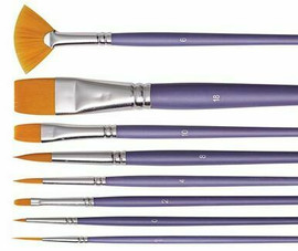 Pebeo Brush Set 8 Golden Taklon #570 Pebeo Brush Set 8 Golden Taklon #570