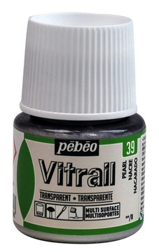 Pebeo Vitrail Glass Paint 45ml - Pearl Pebeo Vitrail Glass Paint 45ml - Pearl