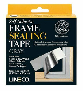 Lineco-Frame Sealing Tape 31.8mm x 25.4m Grey Lineco-Frame Sealing Tape 31.8mm x 25.4m Grey