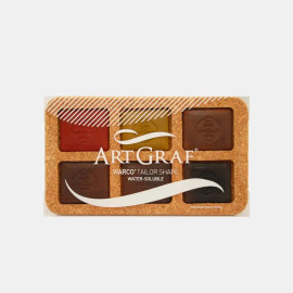 Artgraf Watersoluble Disc Set 6 on cork board Artgraf Watersoluble Disc Set 6 on cork board