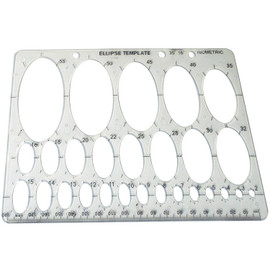 Oval Isometric  template 2mm to 55mm Oval Isometric  template 2mm to 55mm