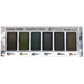 Gansai Tambi Watercolour-Box set of 6 Graphite colours Gansai Tambi Watercolour-Box set of 6 Graphite colours
