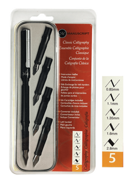 Manuscript Classic 5 nib Calligraphy Set Manuscript Classic 5 nib Calligraphy Set