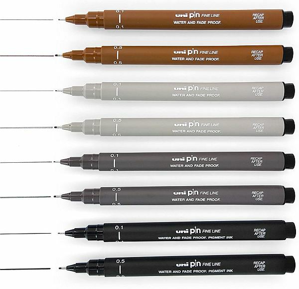 Uni PIN 05 Fine Liner Drawing Pen 0.5mm - Sharpies, Liners - Coloring  Supplies - Live in Colors