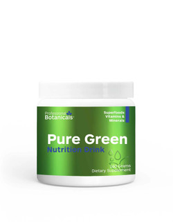 Pure Greens product tub with powder inside