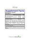 Alive product supplement facts label