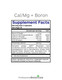 Cal/Mg + Boron product supplement facts label