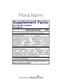 Flora Norm product supplement facts label