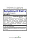 Kidney Support Supplement facts panel