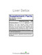 Liver Detox product supplement facts label Liver Detox product supplement facts label