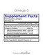 Omega 3 Marine Lipid product supplement facts label