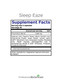 Sleep Eaze supplement facts label