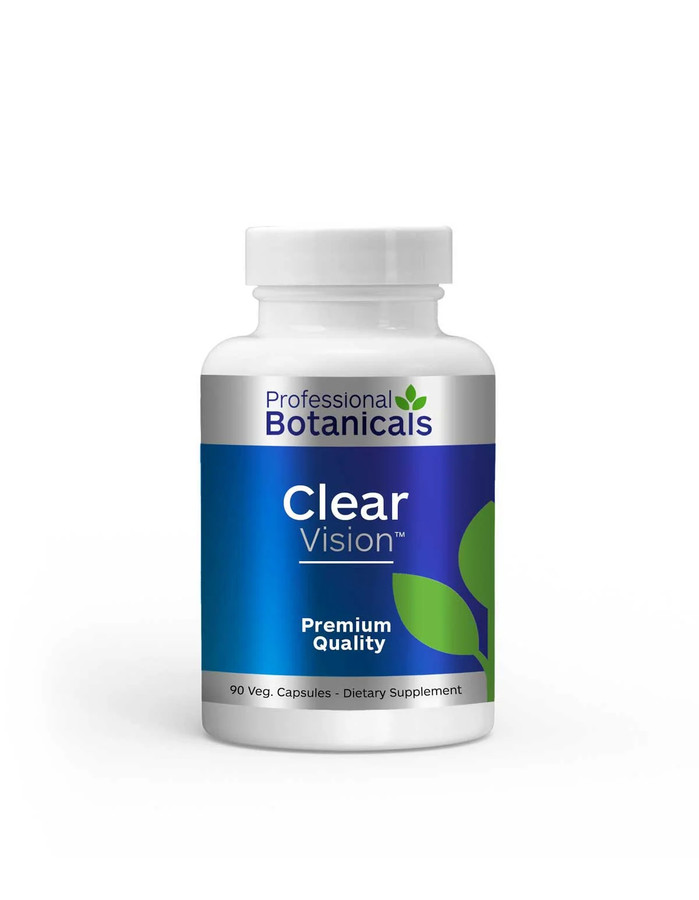 Clear Vision product bottle with capsules inside